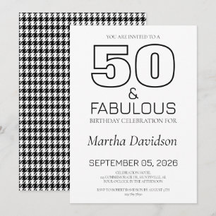 50 ans et Fabuleux   Invitation pour 50ème Anniver