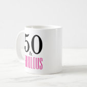 50 ans et fabuleux Mug (Devant gauche)