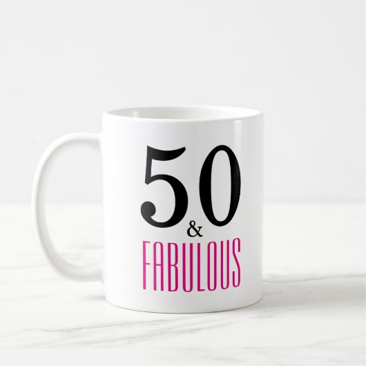 50 ans et fabuleux Mug (Gauche)