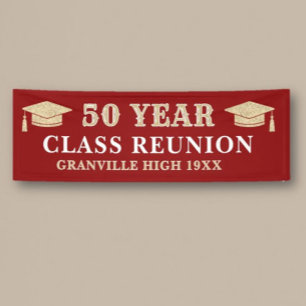 50 ans ! Grande bannière de retrouvailles de class