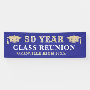 50 ans ! Grande bannière de retrouvailles de class