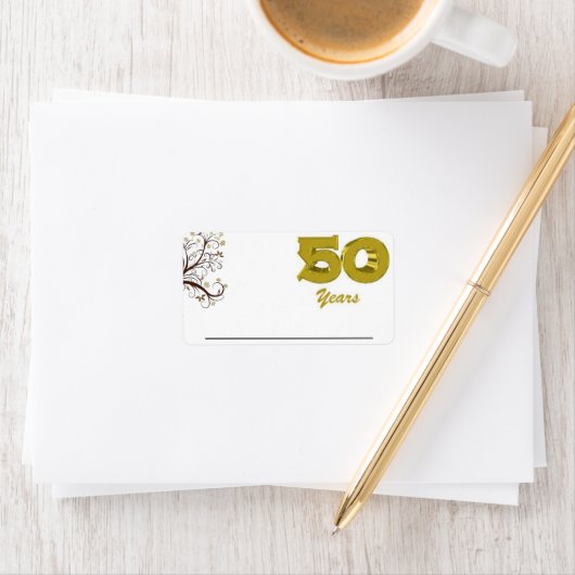 50 ans nom étiquette (En situation)