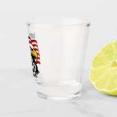 50 ans Verre de tir patriotique - USA Eagle & Drap (Droite)
