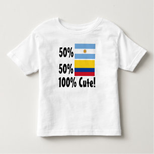 50% Argentijnse 50% Colombiaanse 100% Cute Kinder Shirts