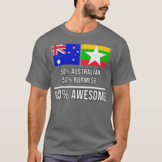 50 Australian 50 Birmees 100 Geweldige cadeau voor T-shirt