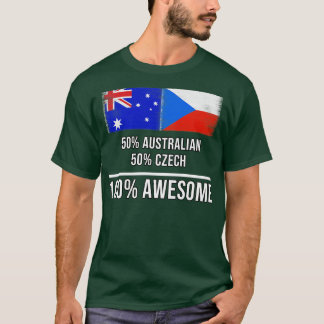 50 Australisch 50 Tsjechisch 100 Geweldige Gift vo T-shirt