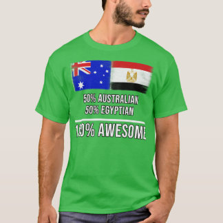 50 Australische 50 Egyptische 100 Geweldige Gift v T-shirt