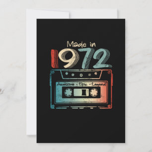 50 Birthday Gifts Year Old Made in 1972 Save The Date