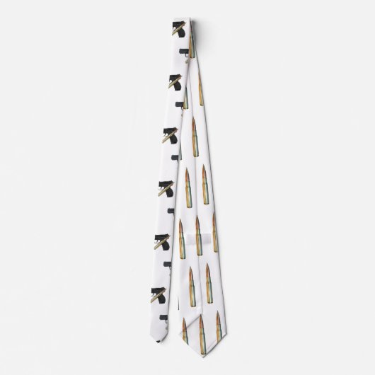 50 BMG Pistool Stropdas (Achterkant)