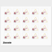 50 Boho Gold geometrisch Vierkante Sticker (Vel)