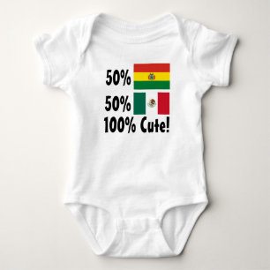 50% Bolivia 50% Mexicaan 100% klap Romper