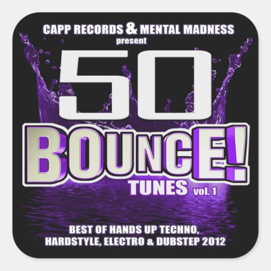 50 Bounce Tunes Sticker (Voorkant)