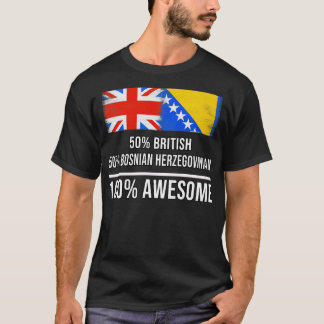 50 Brits 50 Bosnisch-Herzegovina 100 Geweldige GI T-shirt