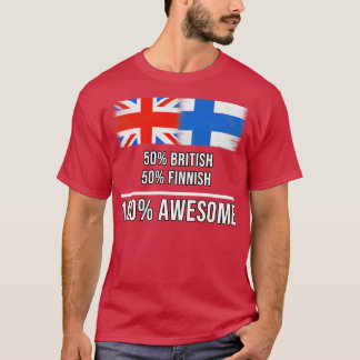 50 Brits 50 Fins 100 Geweldige Cadeau voor Fins T-shirt