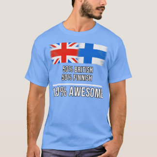 50 Brits 50 Fins 100 Geweldige Cadeau voor Fins T-shirt