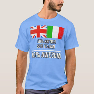 50 Brits 50 Italiaans 100 Geweldige Cadeau voor It T-shirt