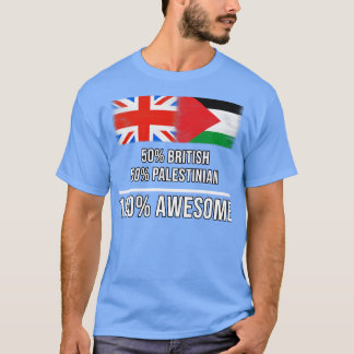 50 Britse 50 Palestijnse 100 Geweldige Gift voor P T-shirt