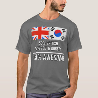 50 Britse 50 Zuid-Koreaanse 100 Geweldige Gift voo T-shirt
