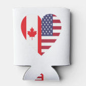 50% Canadees 50% Amerikaans 100% Geweldige Grappig Blikjeskoeler (Achterkant)