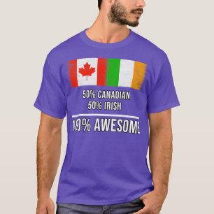 50 Canadees 50 Iers 100 Geweldige Gift voor Iers H T-shirt