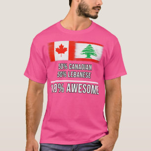 50 Canadees 50 Libanees 100 Geweldige Cadeau voor T-shirt