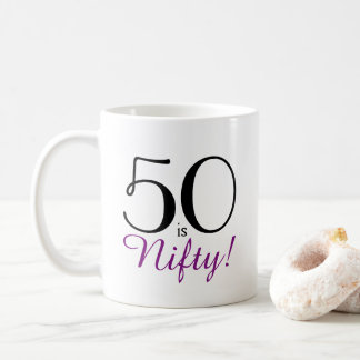 50, c'est Nifty ! 50e anniversaire Gift Mug