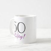 50, c'est Nifty ! 50e anniversaire Gift Mug (Devant gauche)
