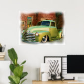 50' Chevy Truck Poster (Thuiskantoor)