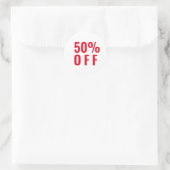 50% Cinquante Pour Cent De Remise Sticker (Sac)