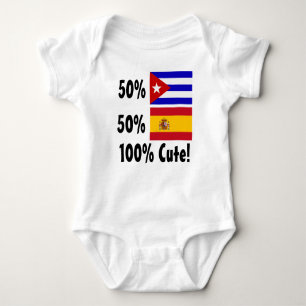 50% Cubaan 50% Spaans 100% Cute Romper