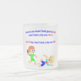 50 dagen niet meer dan 40 matglas koffiemok