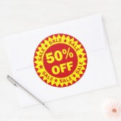 50 % De Réduction Sur Les Stickers De Vente Au Dét (Enveloppe)