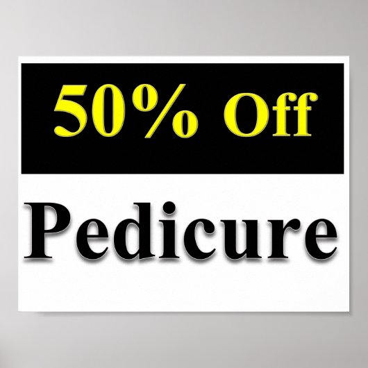 50% de réduction sur pédicure Poster Matte (Devant)