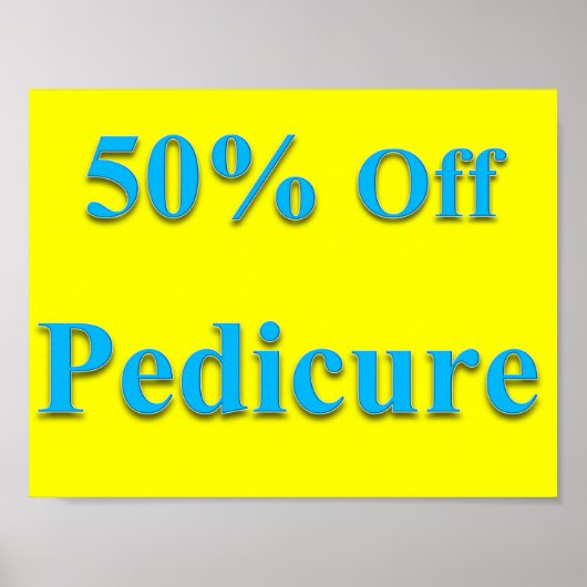 50% de réduction sur pédicure Poster Matte (Devant)