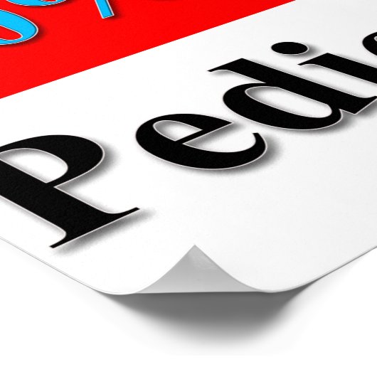 50% de réduction sur pédicure Poster Matte (Coin)