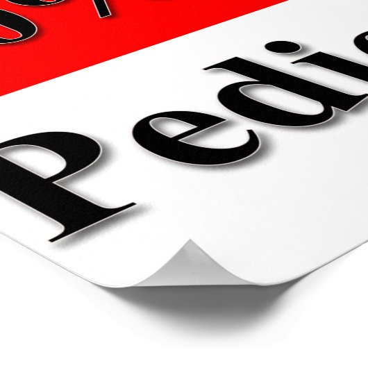 50% de réduction sur pédicure Poster Matte (Coin)