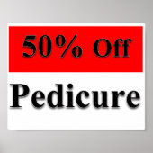 50% de réduction sur pédicure Poster Matte (Devant)