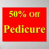 50% de réduction sur pédicure Poster Matte (Devant)