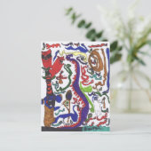 50 dragons carte postale (Debout devant)