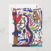 50 dragons carte postale (Devant / Derrière)