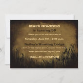 50 E ANNIVERSAIRE INVITATION - coucher du soleil,  (Dos)