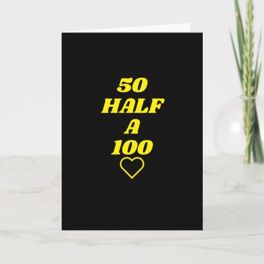 50 een halve 100-jarige kaart (Voorkant)