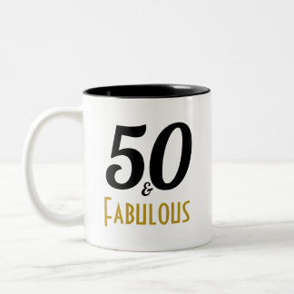 50 en de Mok van de partij van de Fabulous Birthda