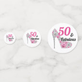 50 en de partij van Fabulous Birthday Confetti (Voorkanten)