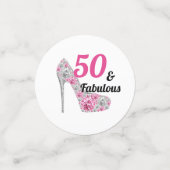 50 en de partij van Fabulous Birthday Confetti (Kleine voorkant)