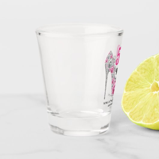 50 en de partij van Fabulous Birthday Shot Glas (Links)