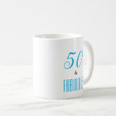 50 en een Fabulous aanpasbare koffie-Mok Koffiemok (Voorkant rechts)