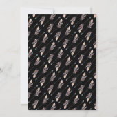 50- en Fab 50th Birthday Black Oranje Boho Feather Kaart (Achterkant)