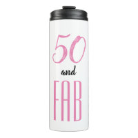 50 en Fab roze en zwart