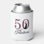 50 en Fabulous | 50e Birthday Gift Koelbox Blikjeskoeler (Blikje Voorkant)